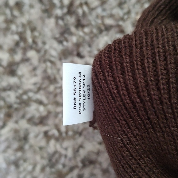 Vasquez Log Outside Project Brown Embroidered Beanie One Size - Picture 5 of 5